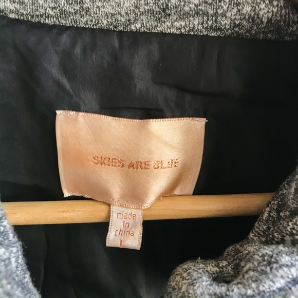 Anthropologie Skies Are Blue Puffer Vest Gray L - Picture 3 of 5